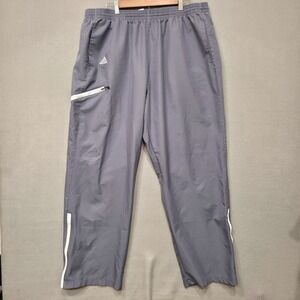 Adidas Men's‎ Gray Track Pants Zippered Ankles Size 2XL